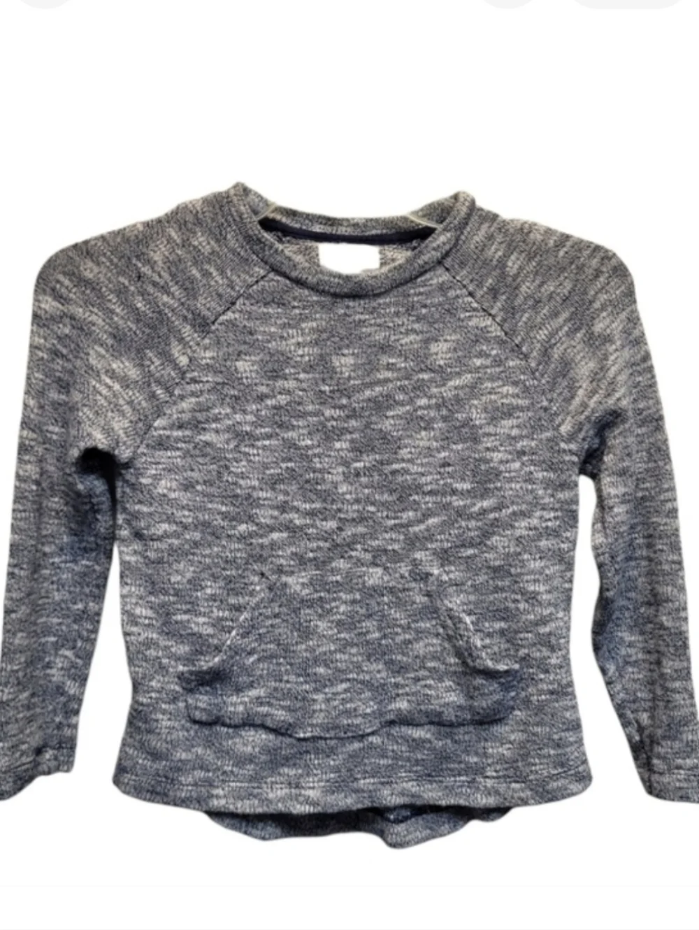 Kids Old Navy Textured Knit Sweater - Blue and White Size S